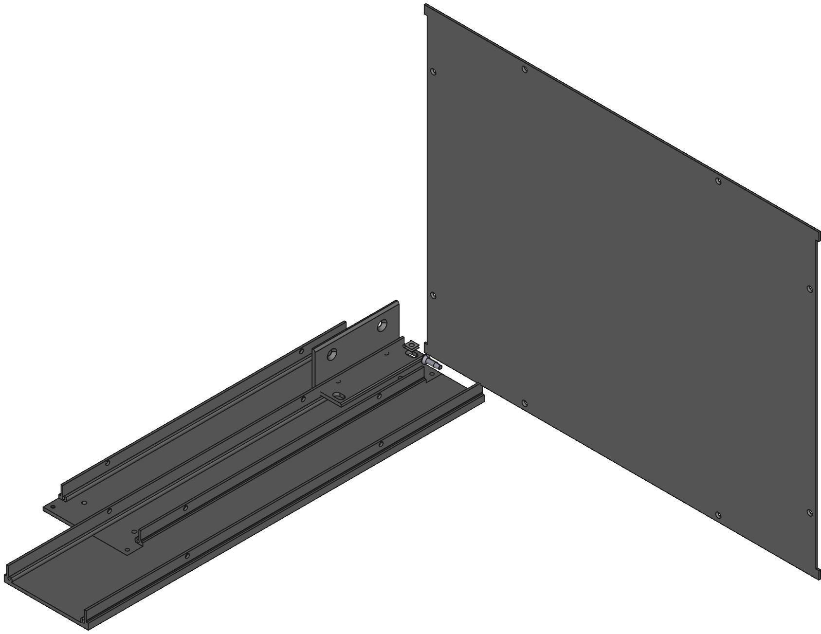 Hammond Manufacturing-RM2U1913SBK  Black Aluminum Rack Mount Instrument Enclosure