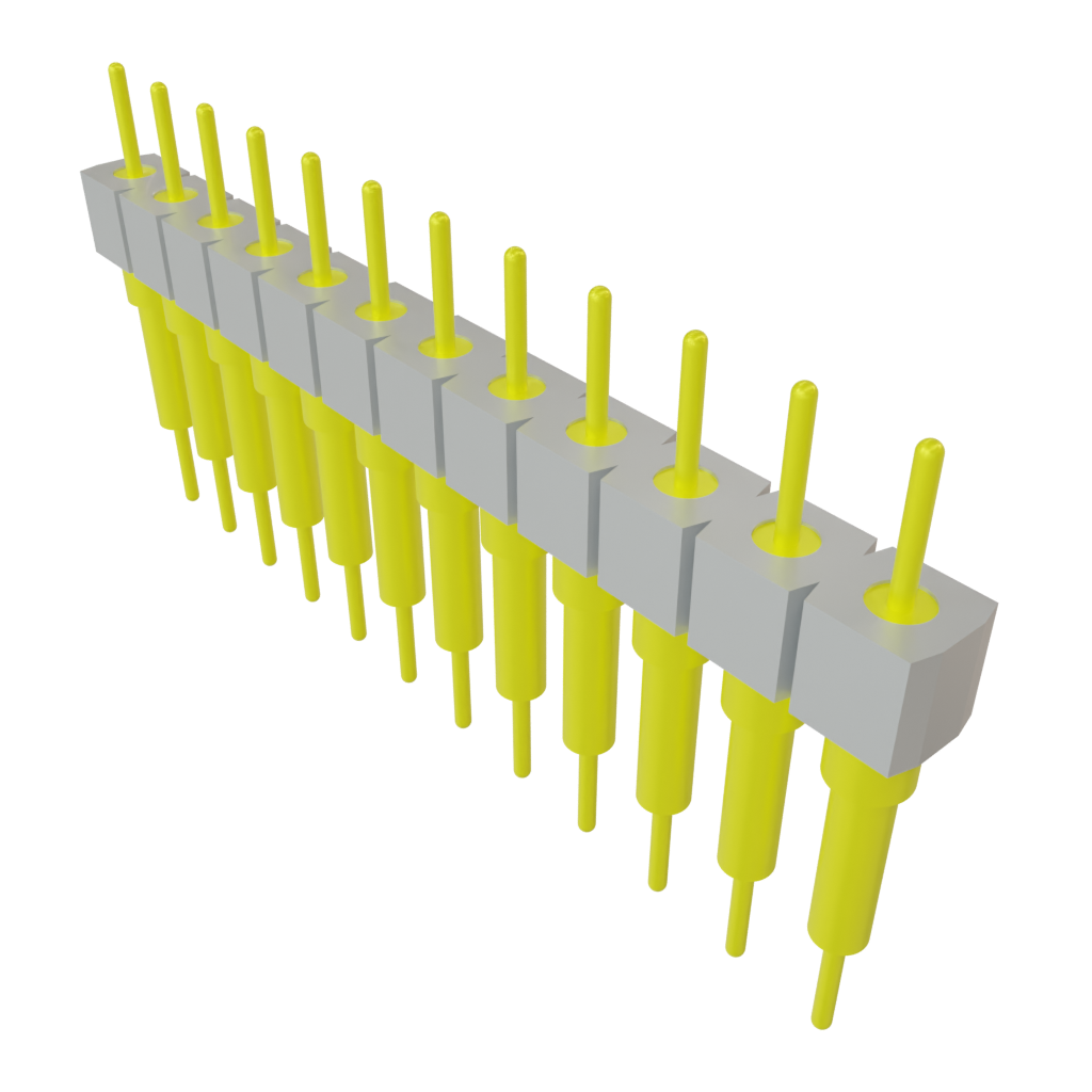 Samtec-BBS-112-G-B Connector Headers and PCB Receptacles Conn Unshrouded Header HDR 12 POS 2.54mm Solder ST Top Entry Thru-Hole Tube
