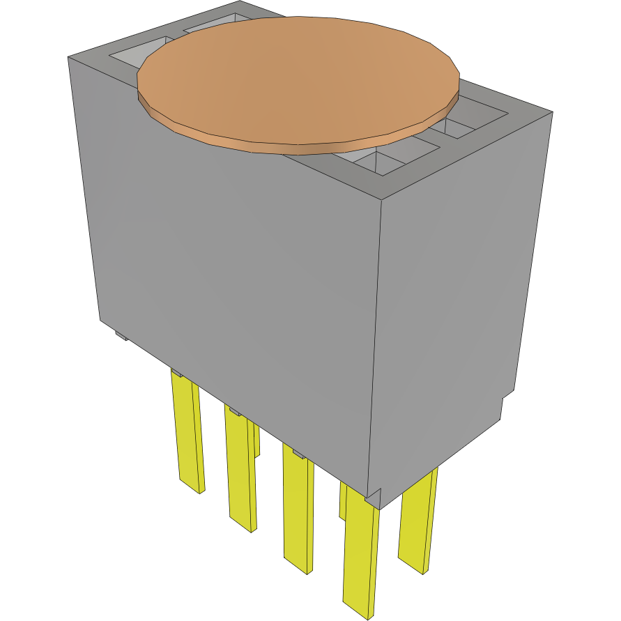 Samtec-SFMC-104-01-L-D-K Cabezales del conector y receptáculos PCB Conn Socket Strip SKT 8 POS 1.27mm Solder ST Top Entry Thru-Hole Tube