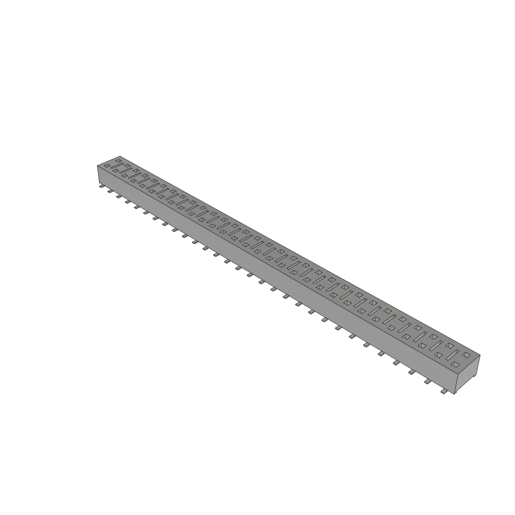 Samtec-HLE-130-02-F-DV-LC Cabezales del conector y receptáculos PCB Conn Socket Strip SKT 60 POS 2.54mm Solder ST SMD Tube