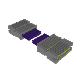 Cable Assembly Discrete Wire 0.355m 30AWG Terminal Strip to Terminal Strip 20 POS HDR Crimp Layer