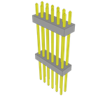 Conn Board Stacker HDR 12 POS 2mm Solder ST Top Entry Thru-Hole Bulk