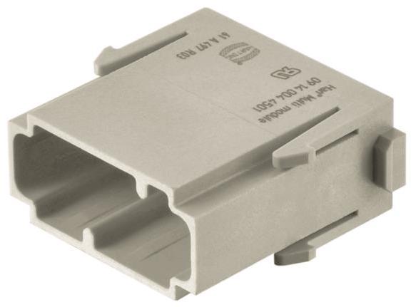 HARTING-09140044501 矩形连接器 Conn Rectangular M 4 POS Crimp ST