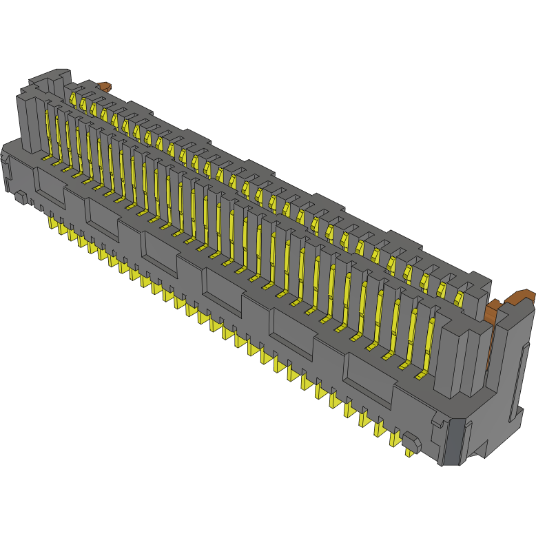 Samtec-LSEM-130-01-L-DH-A-N-TR Connector Headers and PCB Receptacles Conn High Speed Socket and Terminal Strip HDR/SKT 60 POS 0.8mm Solder RA Side Entry SMD T/R
