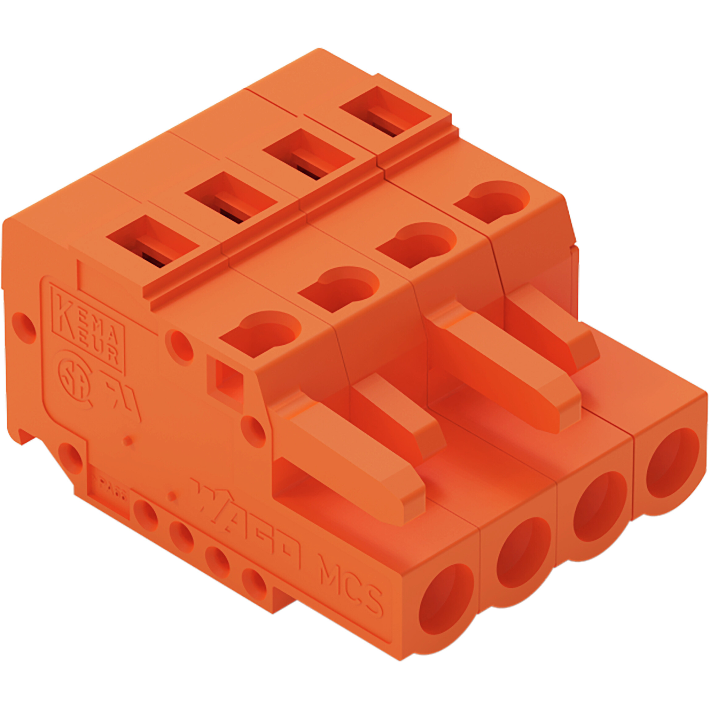 WAGO-231-304/102-000 Blocchi terminali connettore 1-Conductor Female Plug, with integrated end plate, 2.5 mm2, Pin spacing 5.08 mm, 4-pole