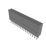 Conn Elevated Socket SKT 34 POS 2.54mm Solder ST Top Entry Thru-Hole Tube