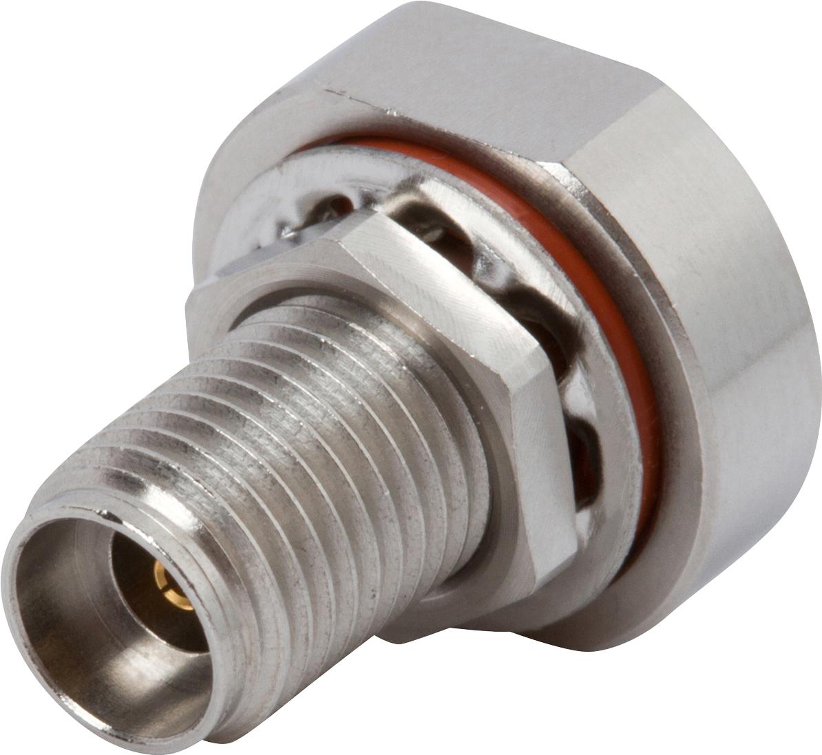 Amphenol SV Microwave-SF1521-60025 RF-Steckverbinder Conn SVK 0Hz to 40GHz 50Ohm Solder ST Panel Mount F Gold Over Nickel Tray