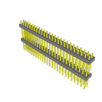 Conn Board Stacker HDR 50 POS 2.54mm Solder ST Top Entry Thru-Hole Bulk