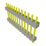 Conn Board Stacker HDR 12 POS 2.54mm Solder ST Top Entry Thru-Hole Bulk
