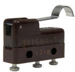Honeywell-311SM4-T Schnappschalter Switch Snap Action N.O./N.C. SPDT Simulated Roller Lever 5A 250VAC 28VDC 0.39N Screw Mount PC Turret