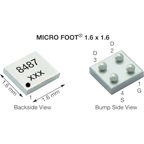 Vishay-SI8487DB-T1-E1 MOSFETs Trans MOSFET P-CH 30V 4.9A 4-Pin Micro Foot T/R
