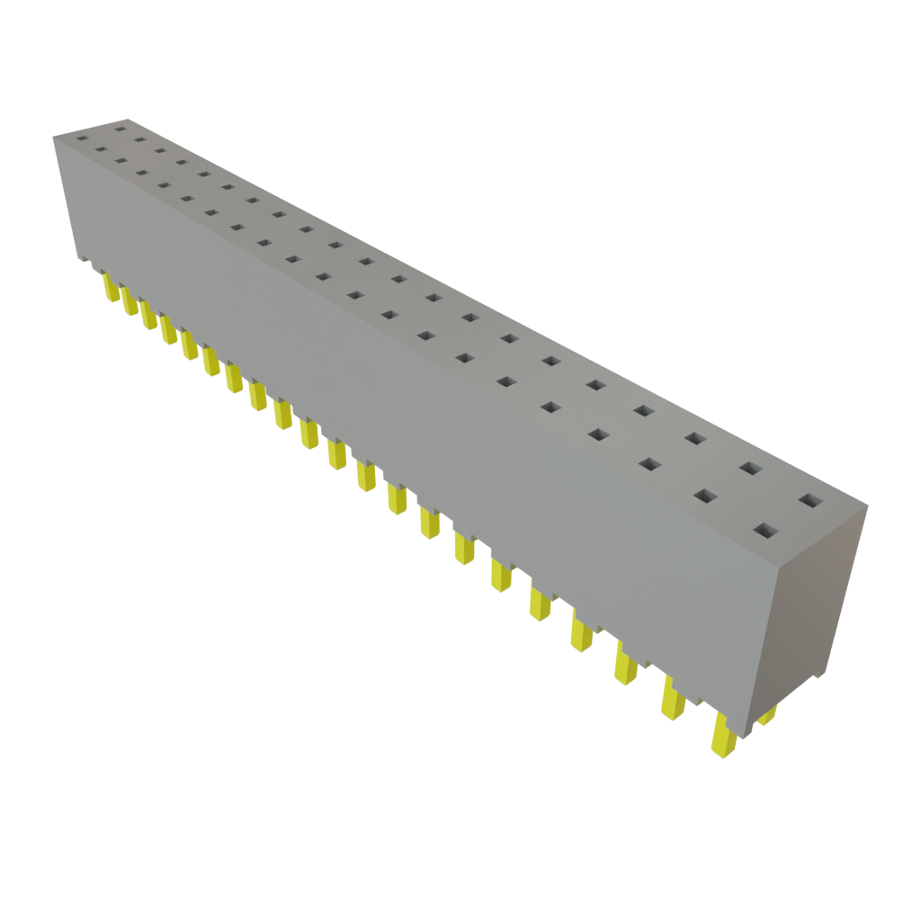 Samtec-SQT-121-01-L-D Steckverbinderleisten und Leiterplattenbuchsen Conn Socket Strip SKT 42 POS 2mm Solder ST Top Entry Thru-Hole Tube