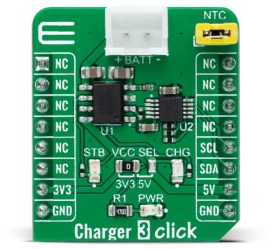MikroElektronika-MIKROE-4449 Energiemanagement, Entwicklungsplatinen und -kits TP4056 Battery Management Development Tool