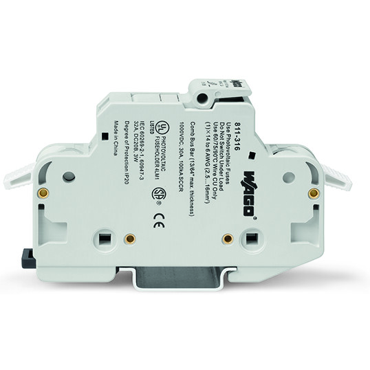 WAGO-811-414 Sicherungszubehör Fuse Holder 30A 600V DIN Rail Screw Box