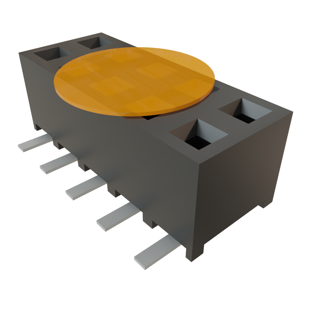 Samtec-SMM-105-02-L-D-K-TR Connector Headers and PCB Receptacles Conn Socket Strip SKT 10 POS 2mm Solder ST Top Entry SMD TIGER EYE™ T/R