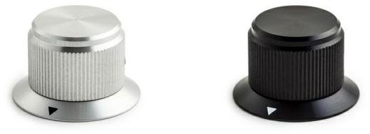Kilo International-DDS-63-4-5 Control Knobs Control Knob, Round/Skirt Black Arrow