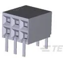 TE Connectivity-6-5535512-2 Cabezales del conector y receptáculos PCB Conn Socket Strip F 6 POS 2.54mm Solder RA Side Entry Thru-Hole Package