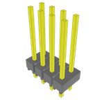 Conn Unshrouded Header HDR 8 POS 2.54mm Solder ST Top Entry Thru-Hole Bulk