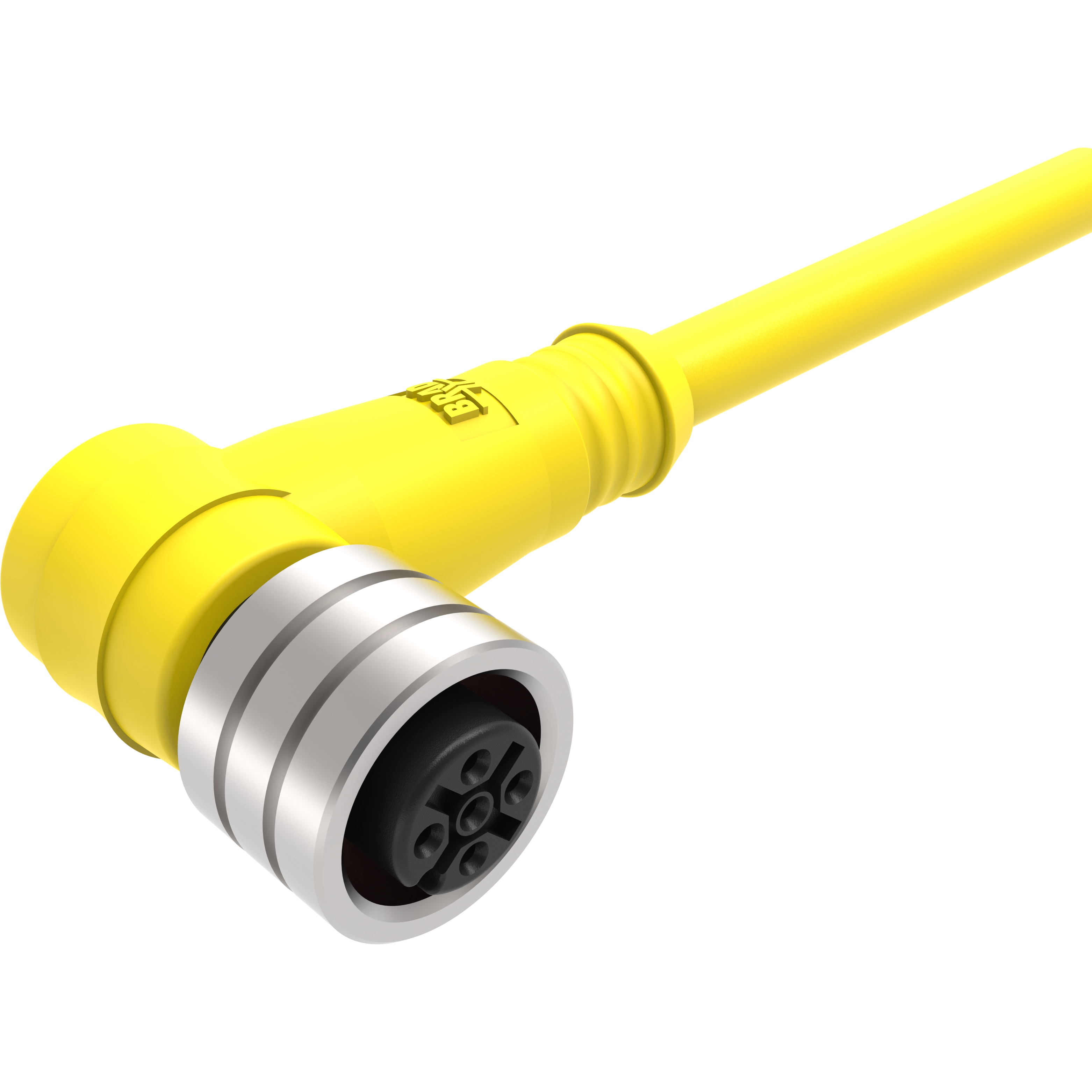 Molex-804001A09M020 null Cable Assembly Circular E152210 2m 22AWG M12 Circular 4 POS F Micro-Change (M12)