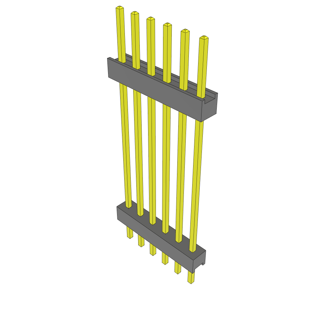 Samtec-ZW-06-14-G-S-1030-150 Steckverbinderleisten und Leiterplattenbuchsen Conn Board Stacker HDR 6 POS 2.54mm Solder ST Thru-Hole Bulk