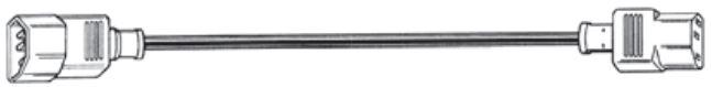 ORION FANS-28171-33-01 Cable Assembly AC Power Cable Assembly 0.99m IEC 60320/C14 to IEC 60320/C13 3 to 3 POS F-M 18AWG