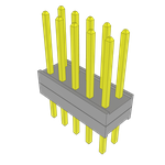 Conn Board Stacker HDR 10 POS 2mm Solder ST Top Entry Thru-Hole Bulk