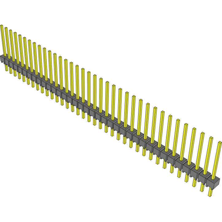 Samtec-MTSW-136-09-T-S-484 连接器插头及 PCB 插座 Conn Unshrouded Header HDR 36 POS 2.54mm Solder ST Top Entry Thru-Hole Bulk