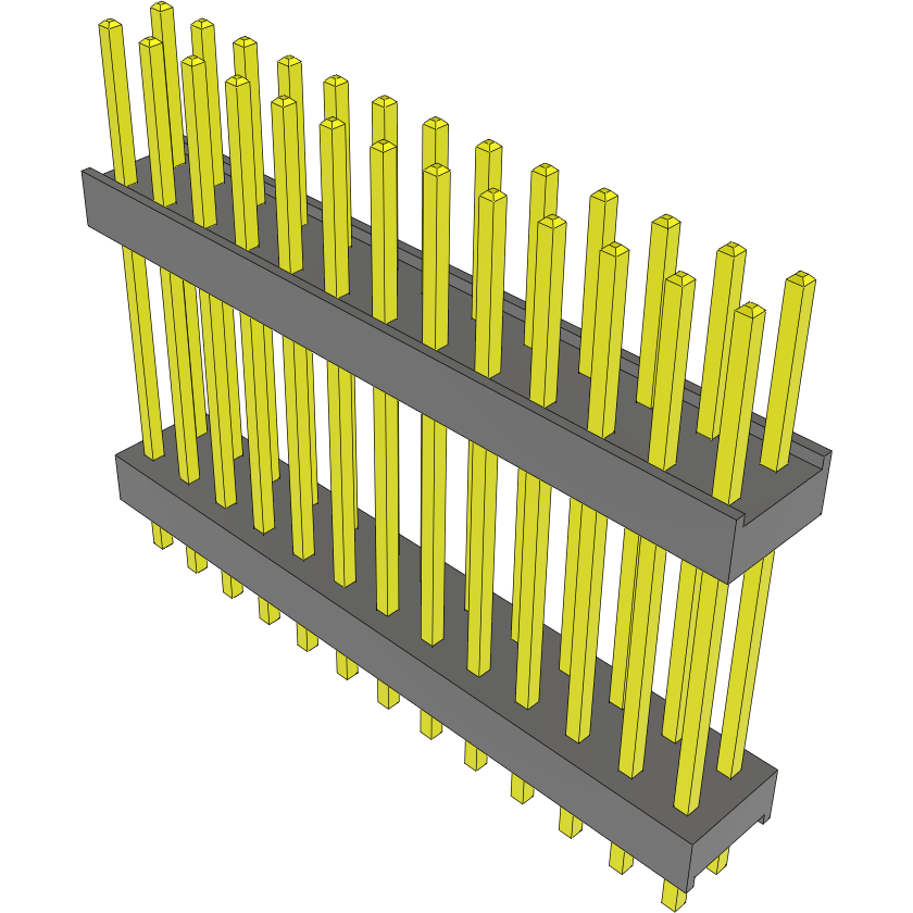 Samtec-DW-13-12-T-D-665 Steckverbinderleisten und Leiterplattenbuchsen Conn Board Stacker HDR 26 POS 2.54mm Solder ST Top Entry Thru-Hole Bulk