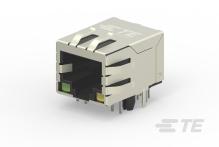 TE Connectivity-6-2301994-0 Connector Telephone and Telecom Conn RJ-45 RCP 8 POS 1.27mm Solder RA Thru-Hole 14 Terminal 1 Port Cat 5 Tray