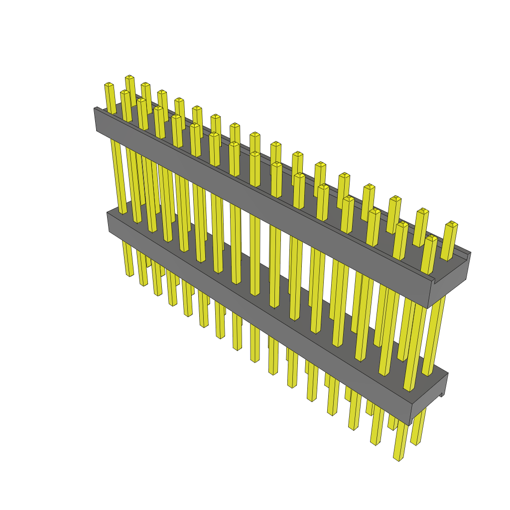 Samtec-ZW-16-11-G-D-585-240 Steckverbinderleisten und Leiterplattenbuchsen Conn Board Stacker HDR 32 POS 2.54mm Solder ST Top Entry Thru-Hole Bulk