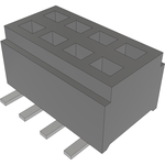 Conn Micro Socket Strip SKT 8 POS 1mm Solder ST SMD Bag