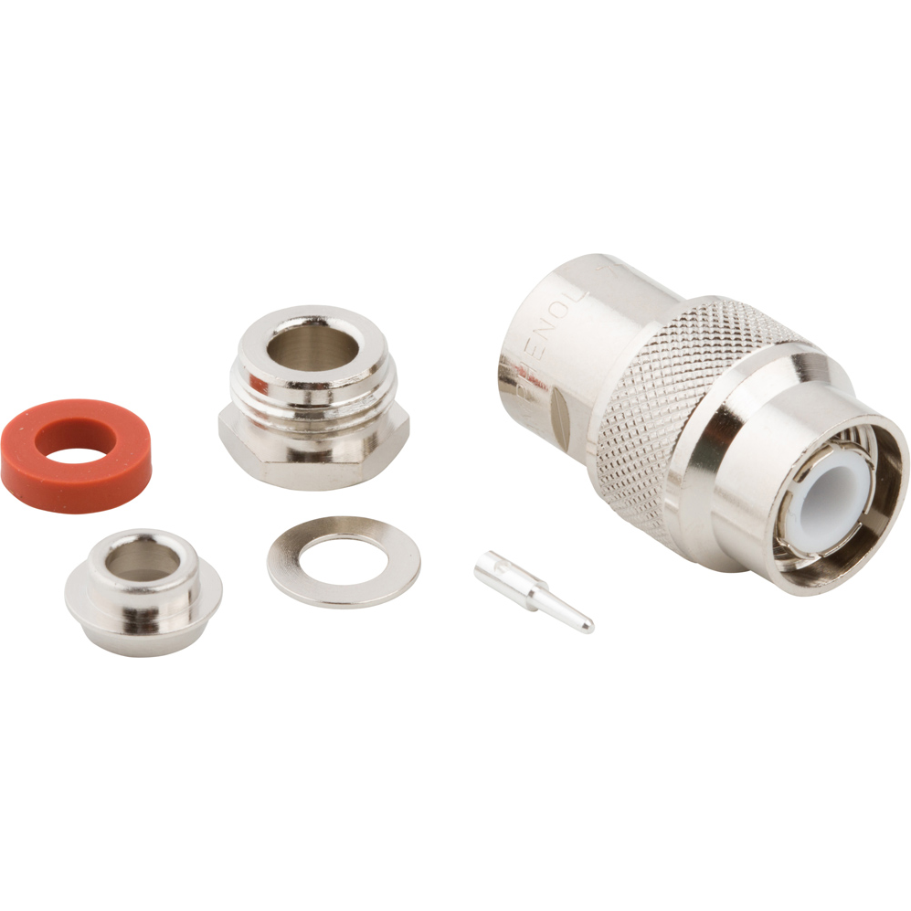 Amphenol RF-000-77175 RF-Steckverbinder Conn TNC 0Hz to 11GHz 50Ohm Clamp ST Cable Mount PL Silver