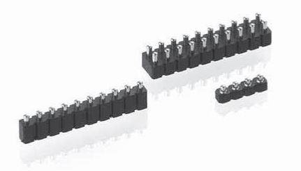 PRECI-DIP SA-813-SS-004-30-006191 Cabezales del conector y receptáculos PCB Conn Spring Loaded Connector HDR 4 POS 2.54mm Solder ST SMD T/R