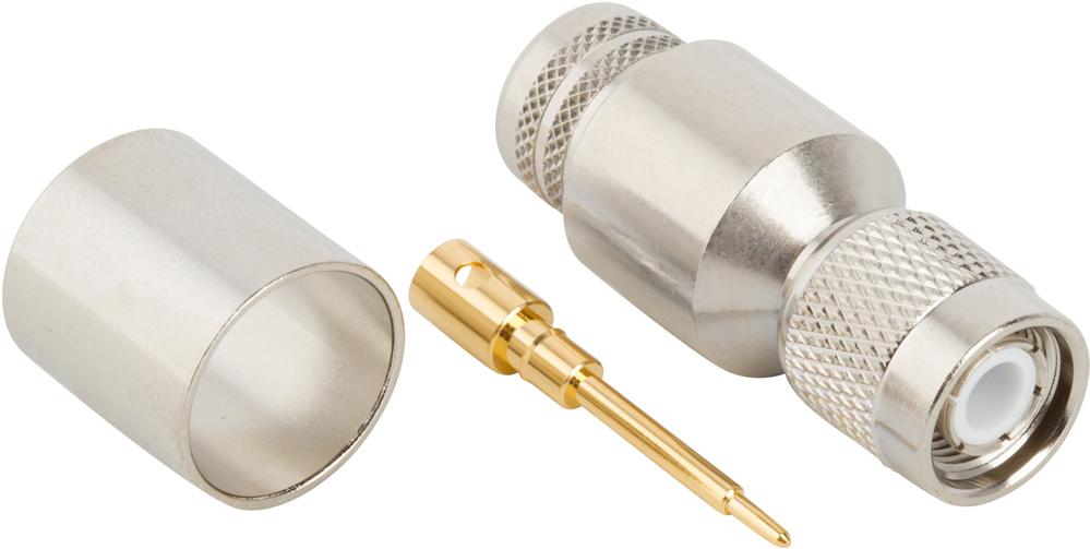 Amphenol RF-122417 RF-Steckverbinder Conn TNC 0Hz to 11GHz 50Ohm Crimp ST Cable Mount PL Gold
