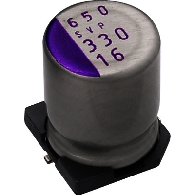 Vishay-94SVP107X0020E12 Aluminium-Polymer-Kondensator Cap Aluminum Polymer 100uF 20VDC 20%( 8 X 12mm) SMD 0.025 Ohm 3.26A 2000h 105°C