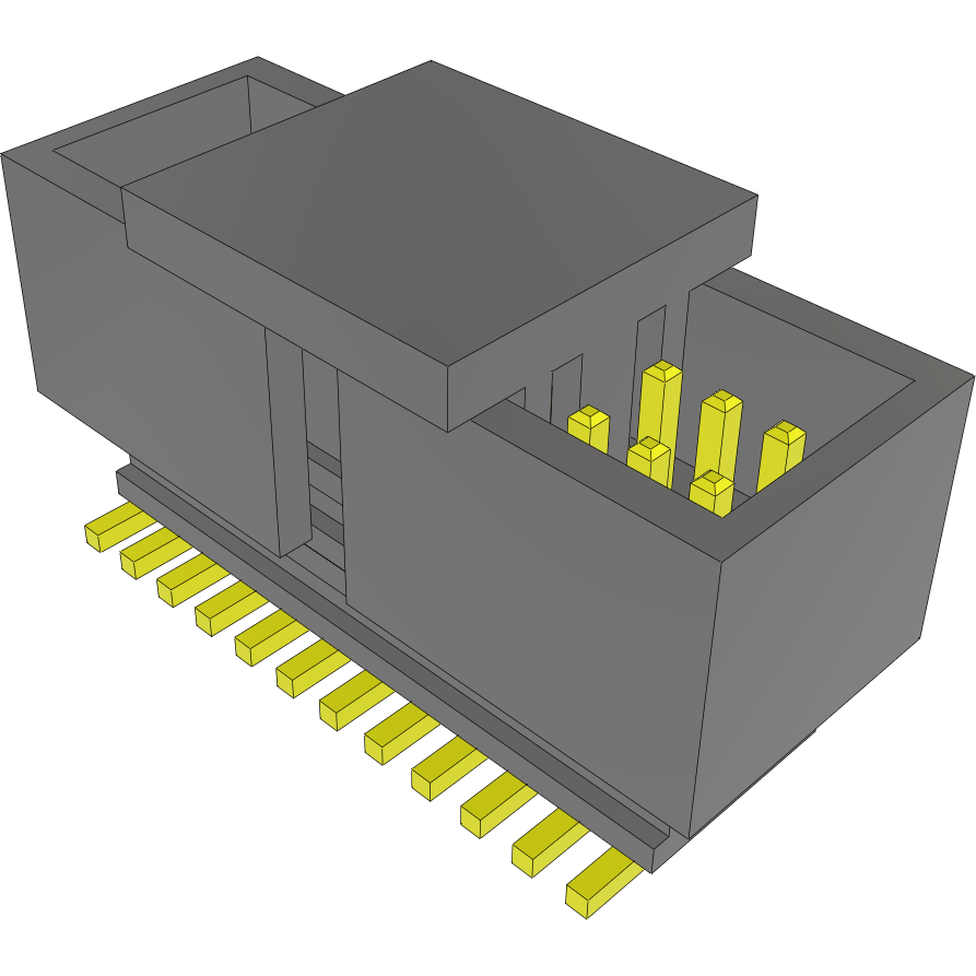 Samtec-AW-12-03-G-D-122-075-ES-P-TR Cabezales del conector y receptáculos PCB Conn Board Stacker HDR 24 POS 0.8mm Solder ST SMD T/R