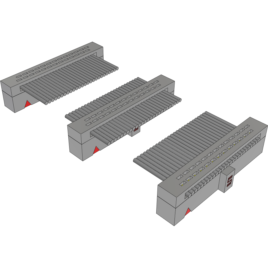 Samtec-FFSD-13-D-12.00-01-N-D07 Flachband Kabelbaugruppen Cable Assembly 0.305m 30AWG 1.27mm 26 to (26/26)POS IDC Connector to 2(IDC Connector) F-F TIGER EYE™ Bulk