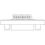 Conn D-Sub F 15 POS Solder Cup ST Panel Mount 15 Terminal 1 Port Carton