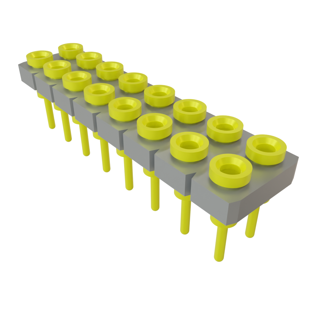 Samtec-SDL-108-T-11 Connector Headers and PCB Receptacles Conn Socket Strip SKT 16 POS 2.54mm Solder ST Top Entry Thru-Hole Tube