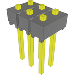 Conn Unshrouded Header HDR 6 POS 2.54mm Solder ST Top Entry Thru-Hole Bulk