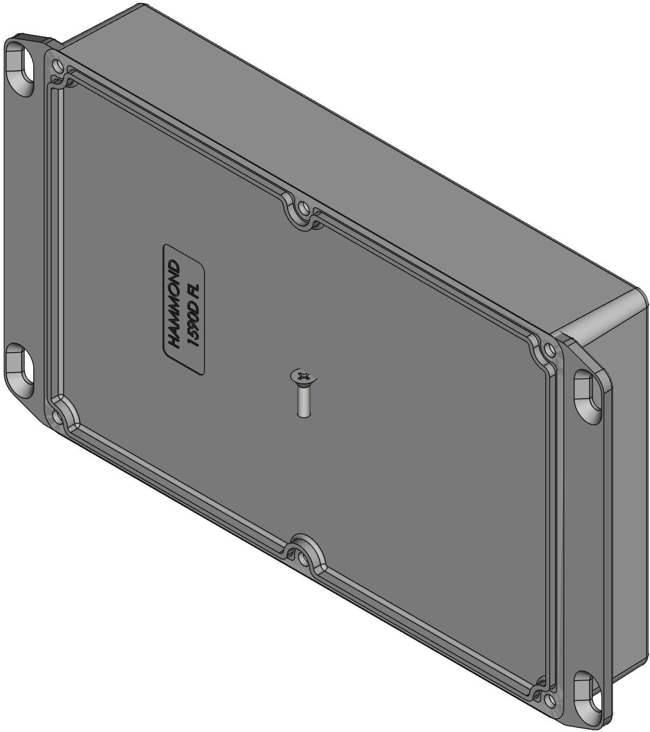Hammond Manufacturing-1590DDFL Kästen, Gehäuse und Gestelle Natural Die Cast Aluminum Flange Mount Watertight Enclosure