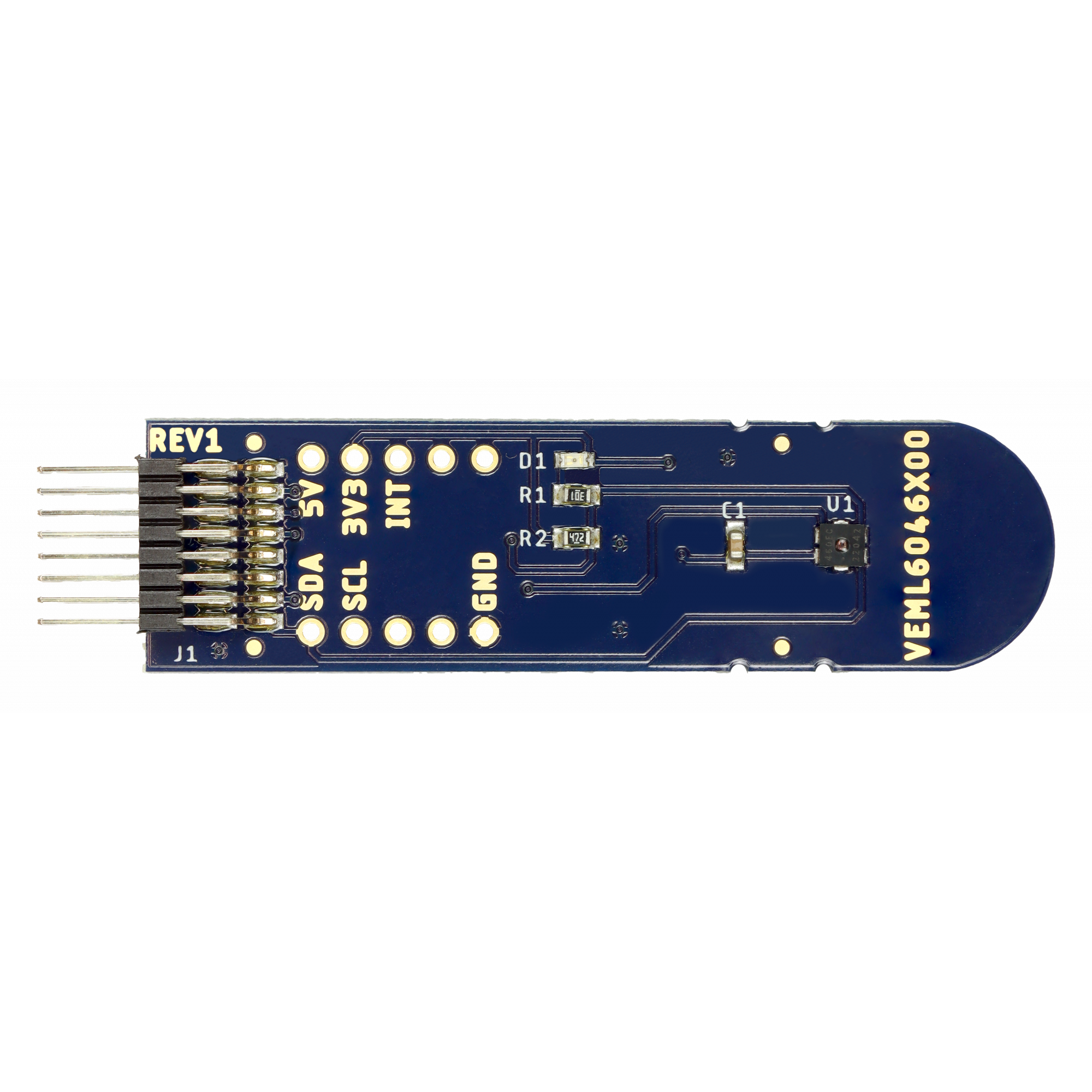 Vishay-VEML6046X00-SB Sensor Development Boards and Kits VEML6046X00 Color Sensor Evaluation Board