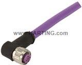 HARTING-21349100486050 null Cable Assembly Circular 5m 22AWG M12 Circular 2 Right Angle