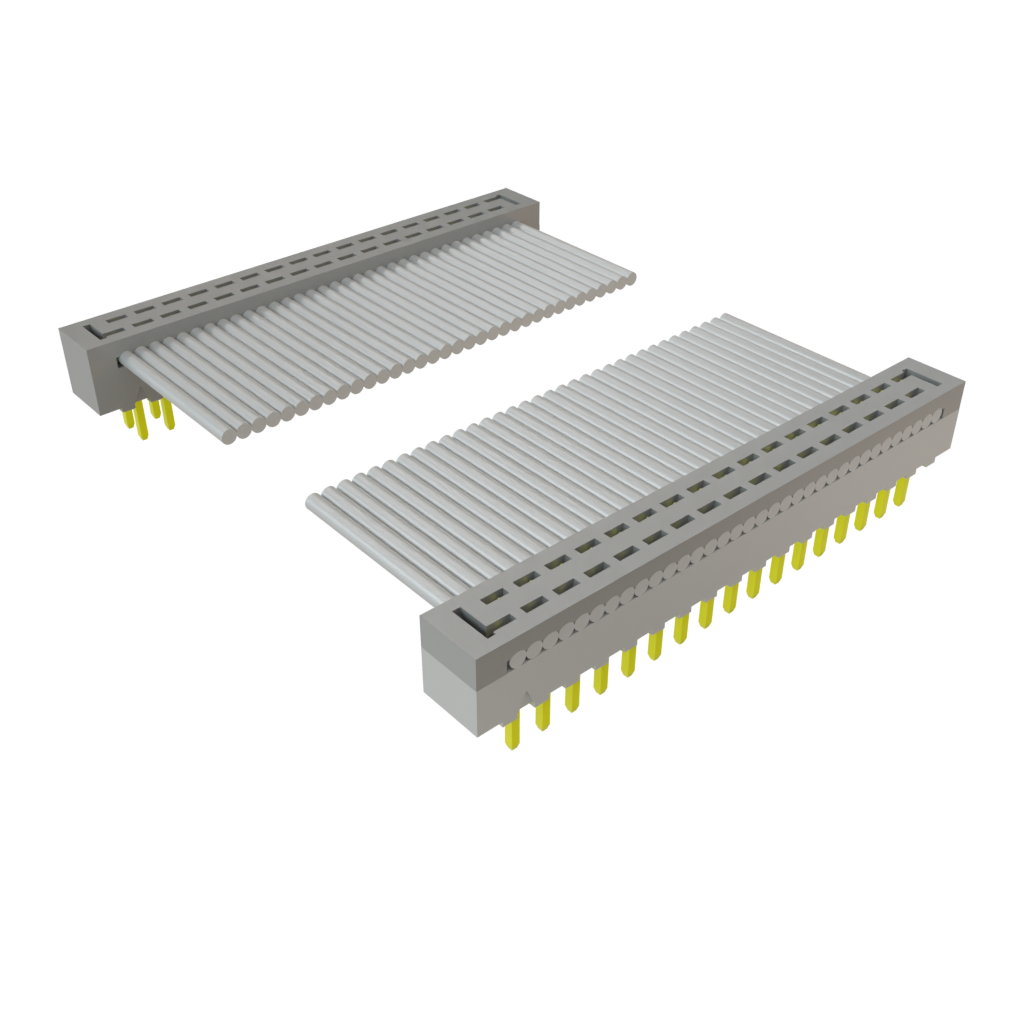 Samtec-TCMD-17-D-04.00-01 Montaje de cables de cinta/plano Cable Assembly 0.101m 28AWG 1mm 34 to 34 POS IDC Connector to IDC Connector M-M TIGER EYE™ Clamshell