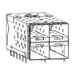 Conn SFP+ F 80 POS 1.6mm Press Fit RA Thru-Hole 80 Terminal 4 Port Tray