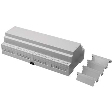 CamdenBoss Ltd-CNMB/12/KIT Kästen, Gehäuse und Gestelle Light Gray Polycarbonate DIN Rail Enclosure