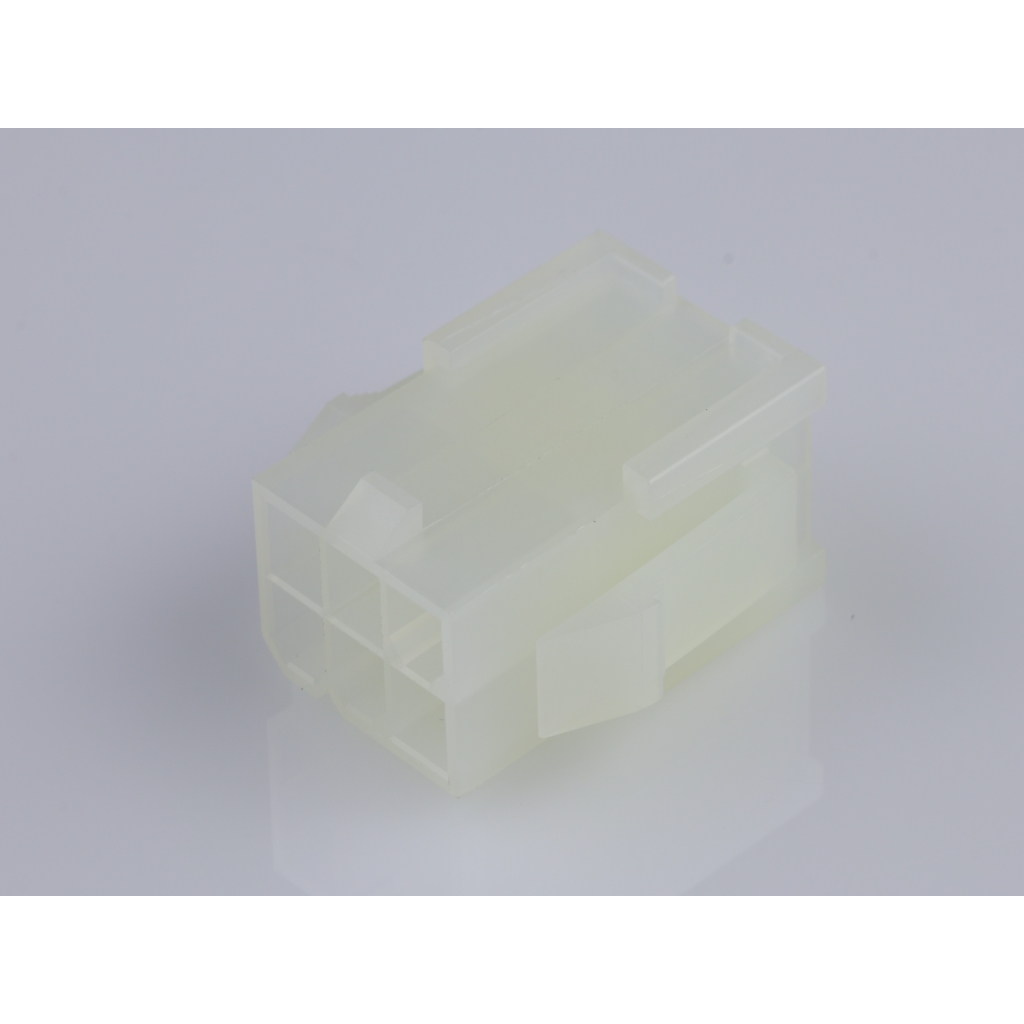 Molex-39012061 Einzeladersteckverbinder, Gehäuse Conn Housing M 6 POS 4.2mm Crimp ST Panel Mount Natural Mini-Fit Jr™ Bag