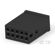 TE Connectivity-87133-5 Connector Discrete Wire Housing Conn Housing RCP 10 POS 2.54mm Crimp ST Cable Mount Black Bag