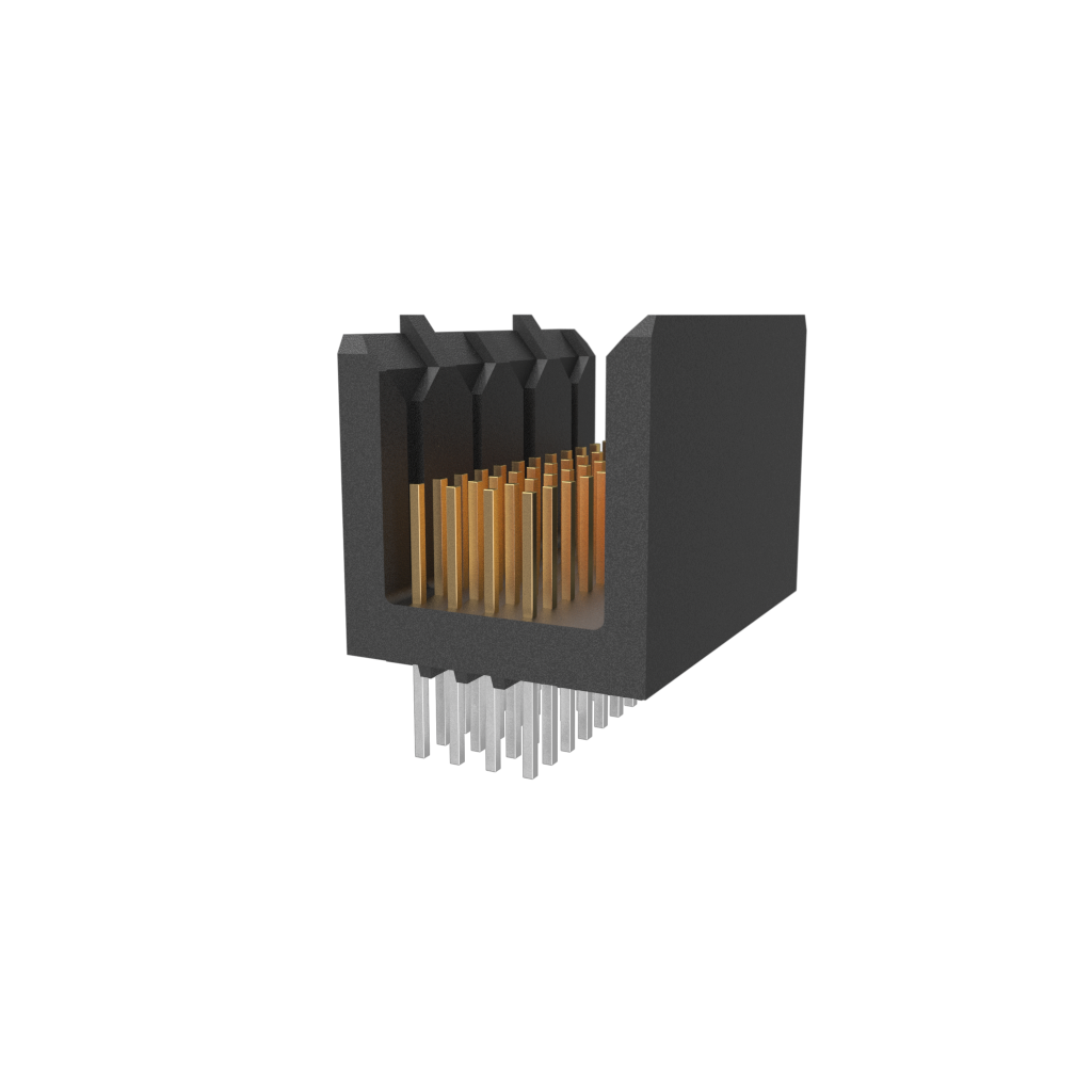 Amphenol Communications Solutions-70233-116LF Steckverbinder, Mutterplatine Metral® Board Connectors, Backplane Connectors, 4 Row Signal Header, 48 Position, Straight, Press-Fit, Wide body