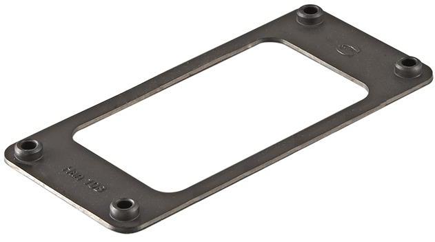 HARTING-09300009802 Steckverbinderzubehör Connector Accessories Frame Straight Nitrile Butadiene Rubber Black